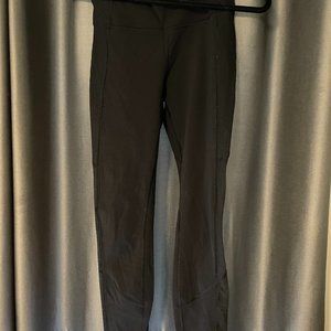 lululemon black leggings with mesh sides